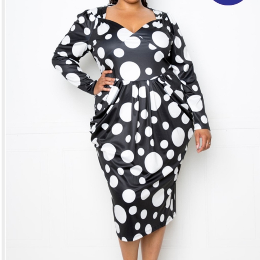 Polka-dot dress
